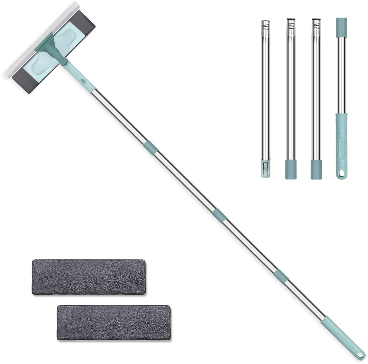 Window Squeegee 2 in 1, Window Cleaning Tool, Window Cleaning Kit with