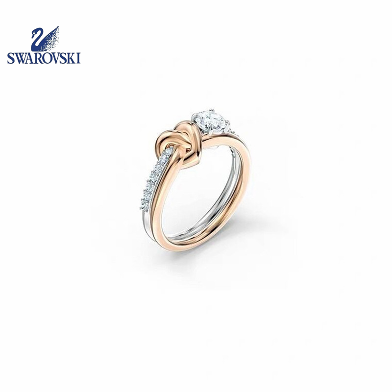 Heart Pendant Swarovski Lifelong Heart Ring Rose Gold Lifelong