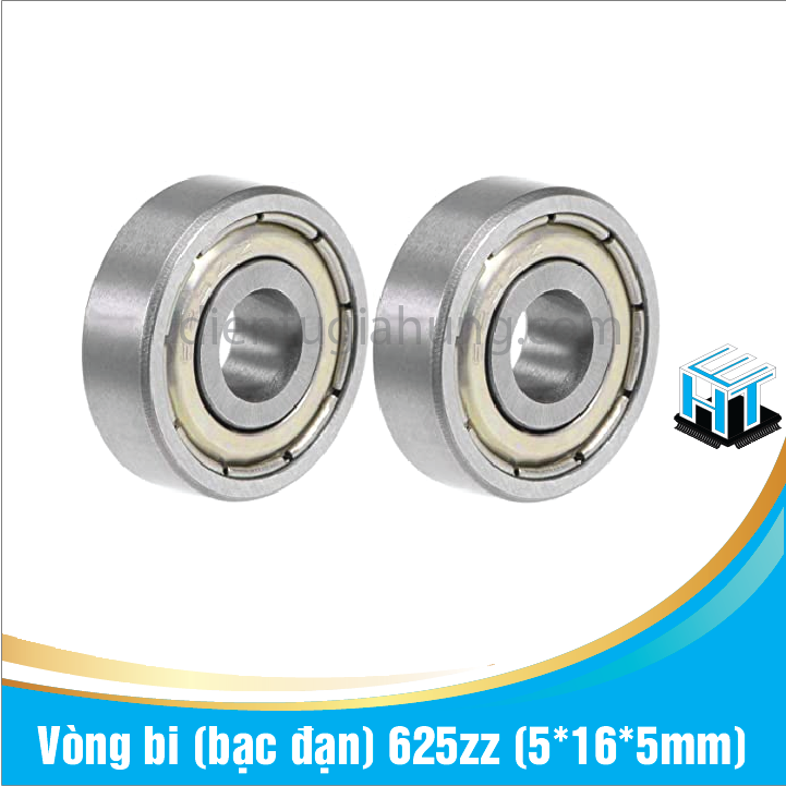 Set 2 cái Vòng bi (bạc đạn) 625zz (5*16*5mm)(2 cái)