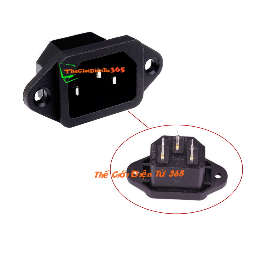 BỘ 10 JACK CẮM NGUỒN AC 3 CHÂN 10A - 250V