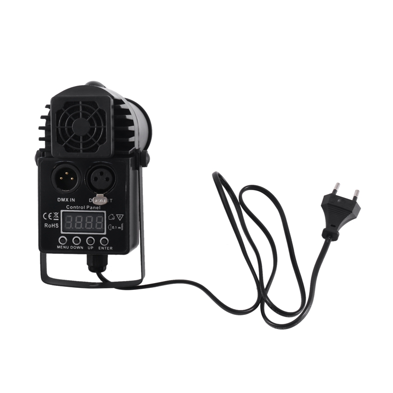 10W RGBW 4 in 1 DMX Full Color LED Spotlight Stage Light with Voice Control EU Plug