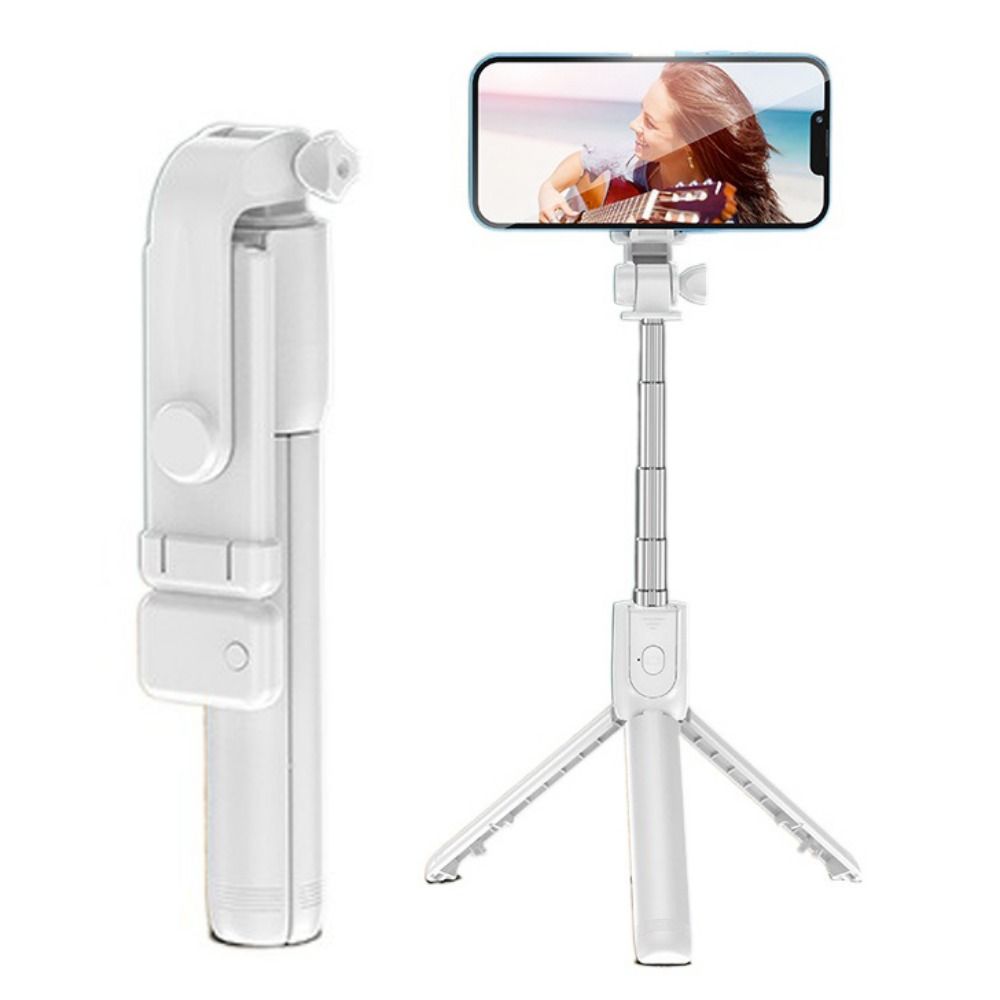 DFVDS Poratable Handheld Mini Tripod Shutter with Fill-in Light Phone Holder Remote Control Selfie Device Wireless Selfie Stick Live Tripod Phone Self-timer
