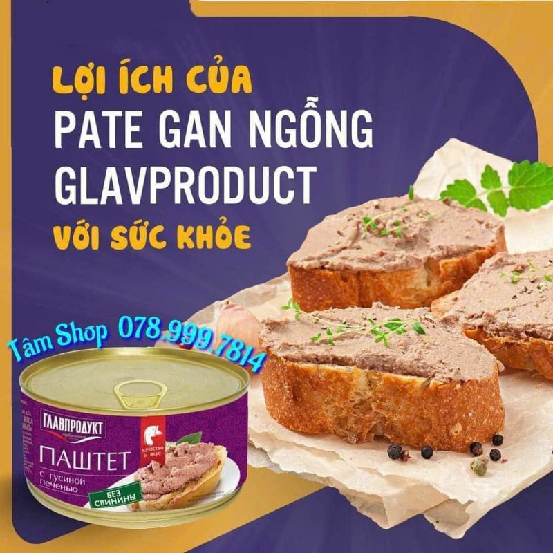 PATE GAN NGỖNG GLAVPRODUCT - NHẬP KHẨU 𝗡𝗚𝝖
