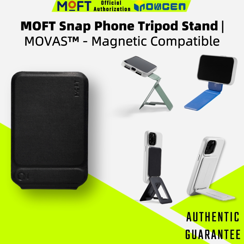 Moft movas™Snap giá đỡ điện thoại ba chân vô hình, tương thích từ tính, foldabl, nhiều góc giá đỡ điện thoại và chân đế chụp ảnh selfie