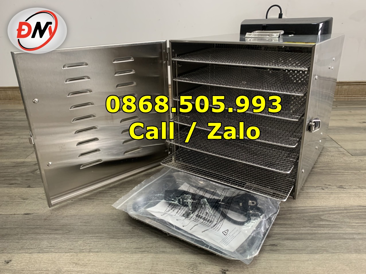 Máy sấy thực phẩm trái cây cao cấp 6 khay
