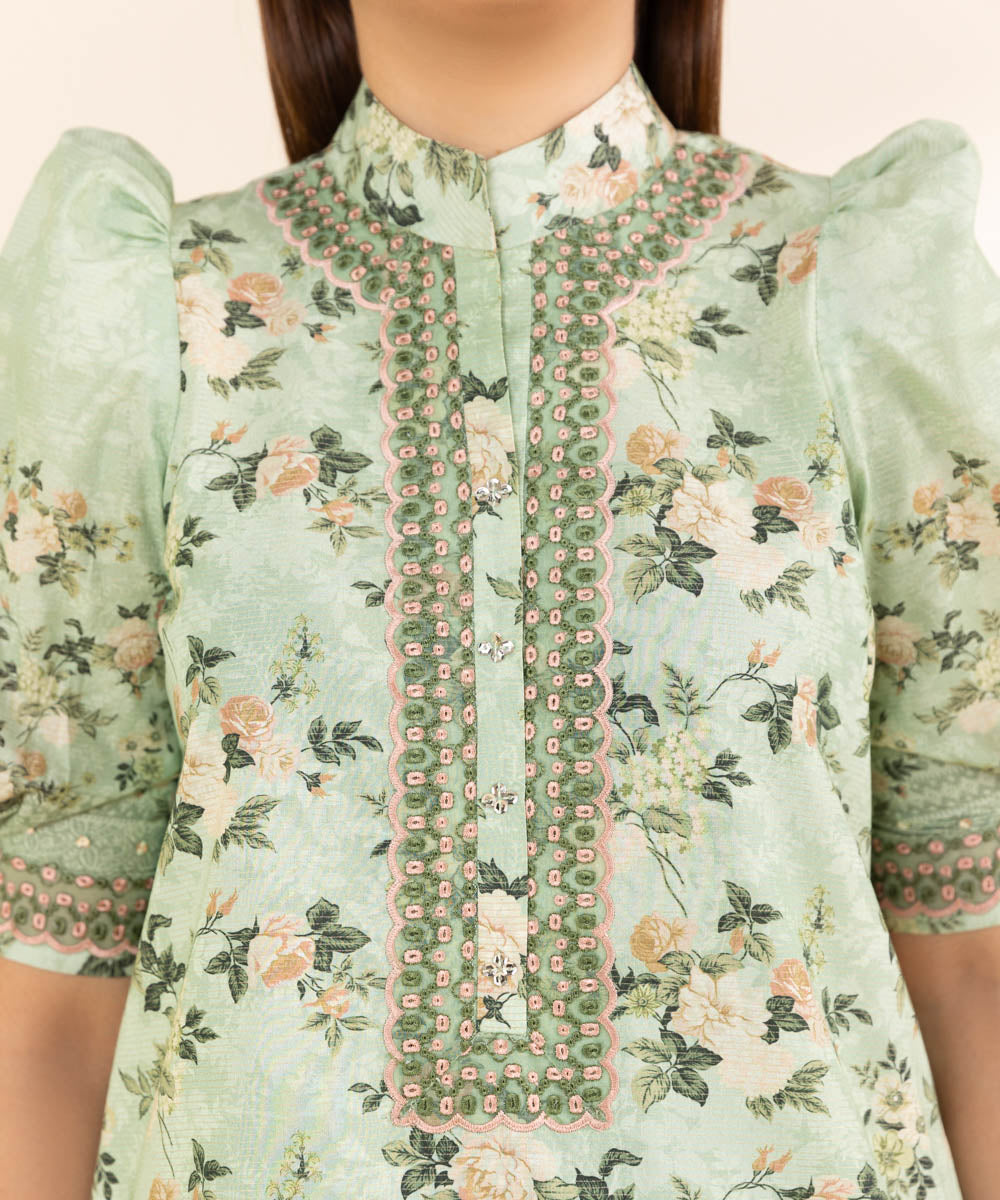 Zuri Pret Embroidered Lawn 3 Piece Suit Afreen JK-22 Peach