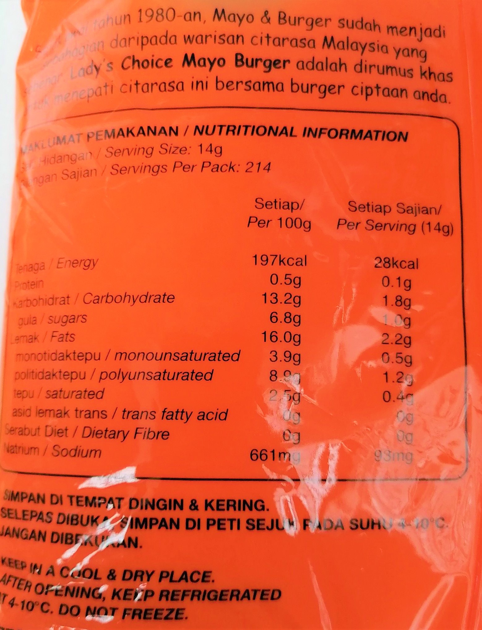 [TÚI 3 Kg] XỐT MAYONNAISE [Thailand] LADY'S CHOICE Mayo Burger (halal)