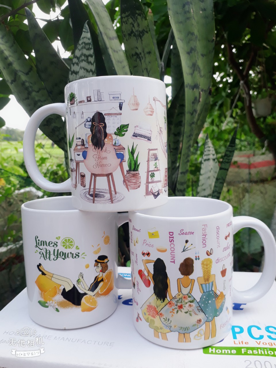 LY SỨ CÓ QUAI DÀY DẶN HỌA TIẾT