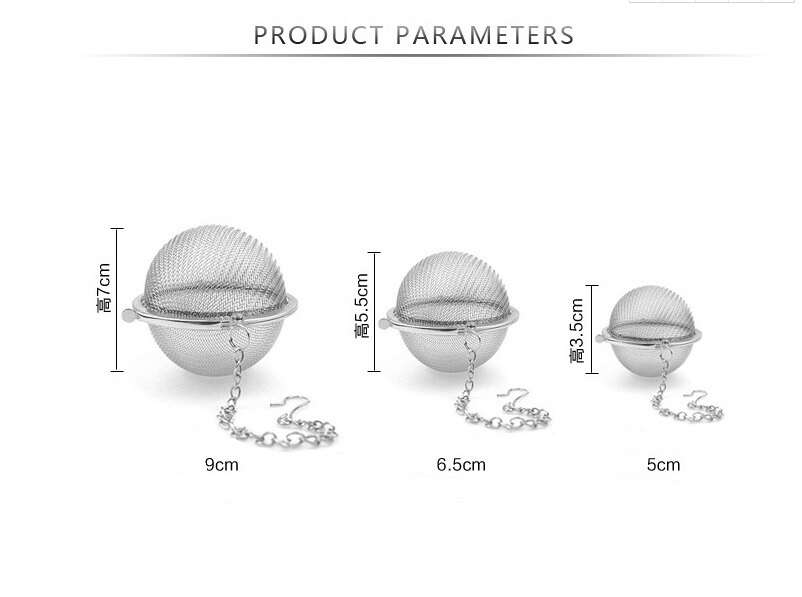 Stainless Steel Tea Infuser Sphere Locking Spice Tea Ball Strainer Mesh Filter Strainers Kitchen Accessories
