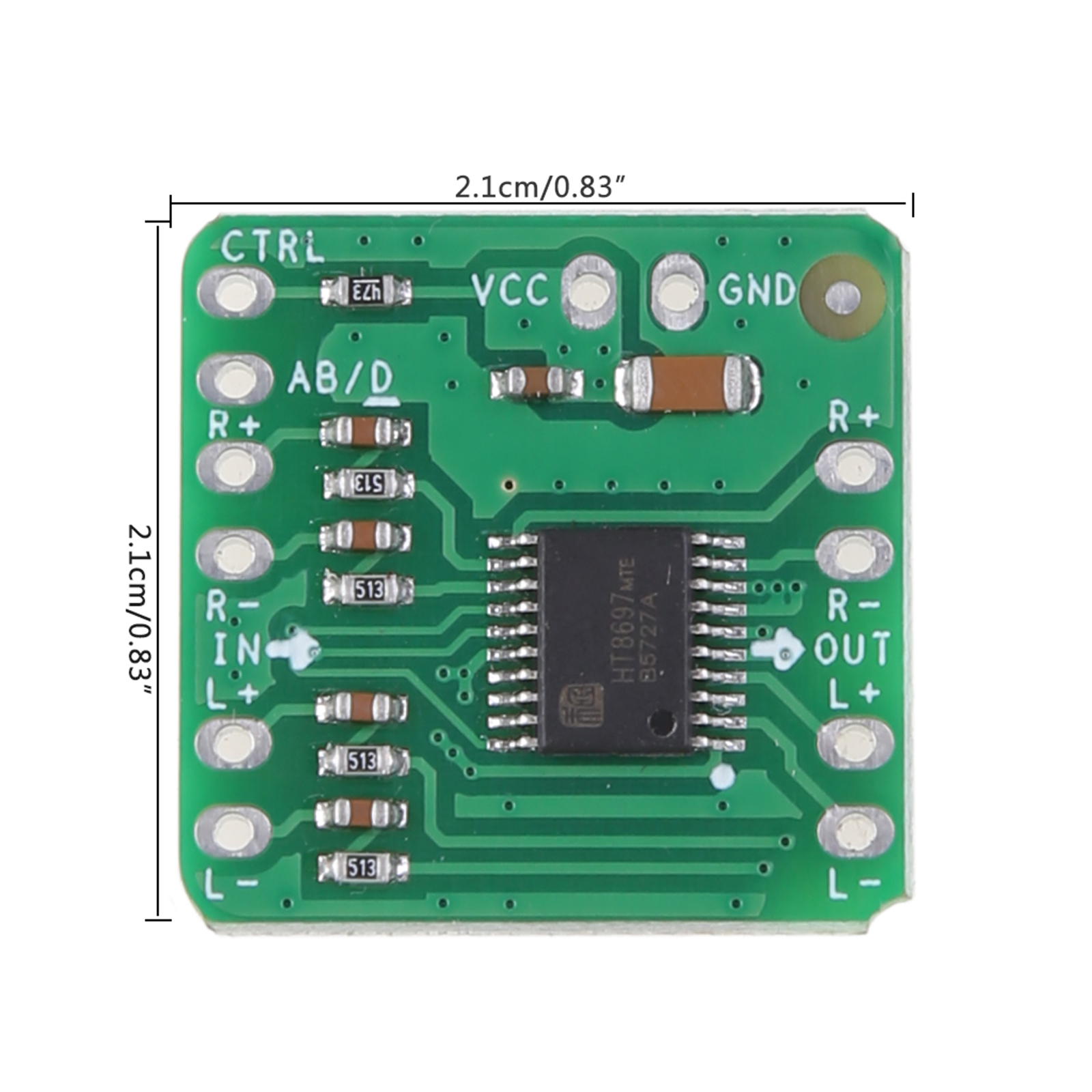 Ht8697 vi sai bảng khuếch đại 2x10W kỹ thuật số lớp D khuếch đại công suất âm thanh