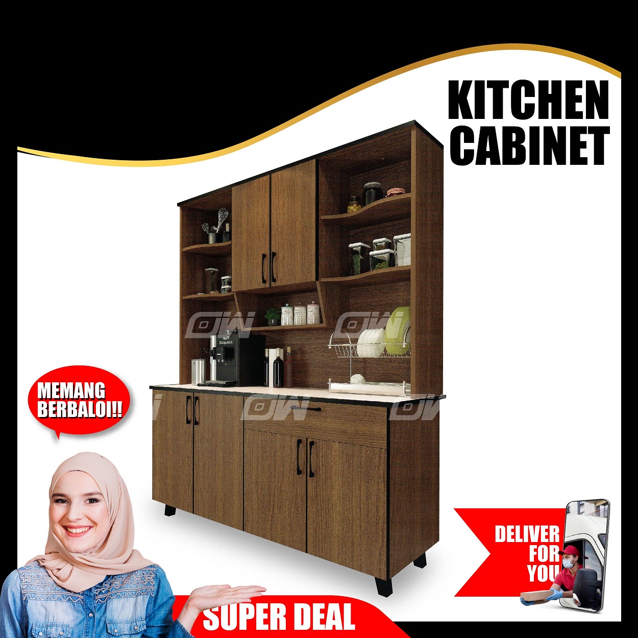 SA 5 Feet Kitchen With Thick Stainless Steel Table Top