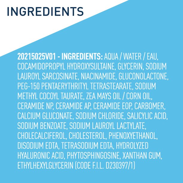 (Bill Mỹ) Sữa Rửa Mặt Cerave Renewing SA Cleanser 473ml