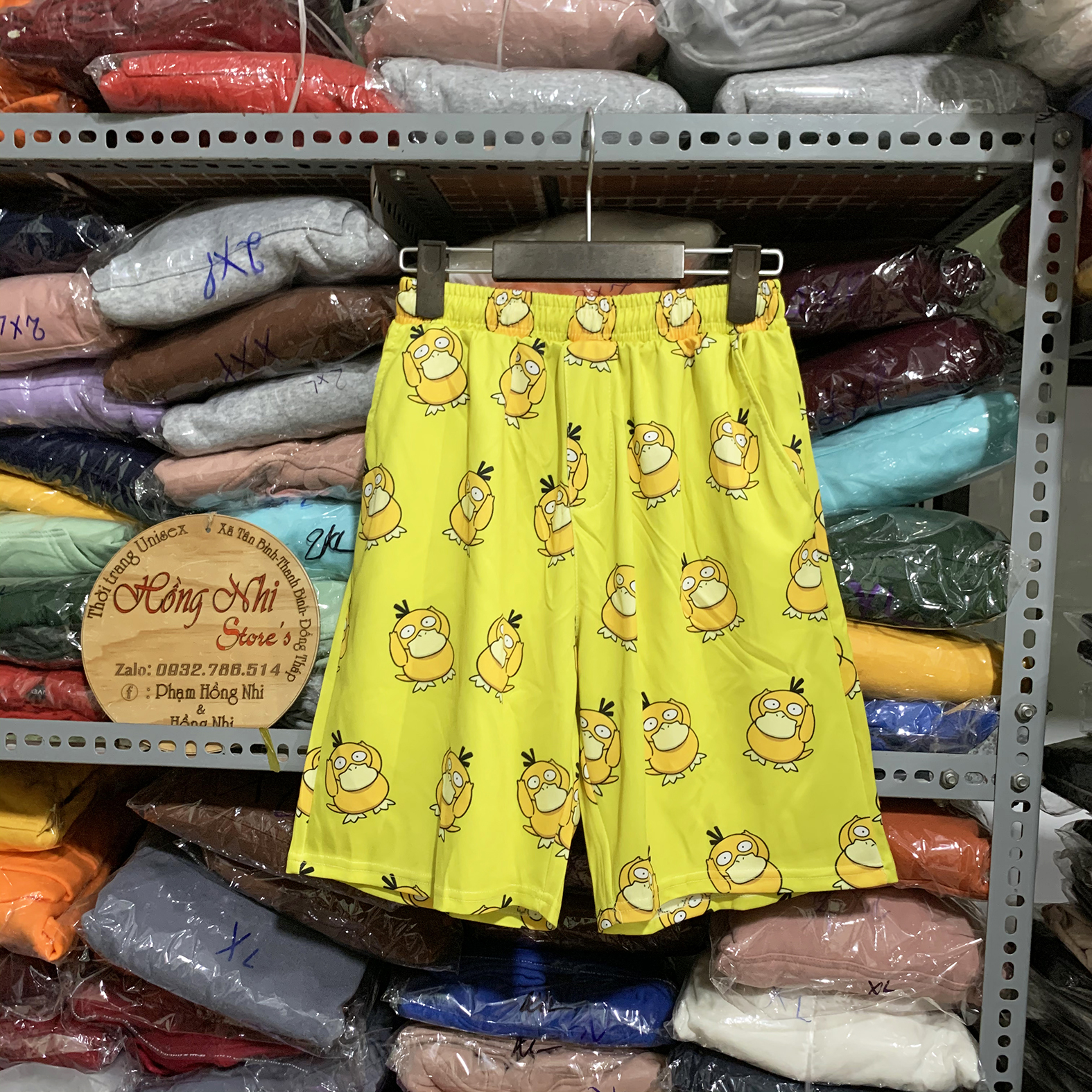 Quần Đùi Hoạt Hình Short Cartoon Oversize Ulzzang Unisex Dáng Rộng Nam Nữ - MM