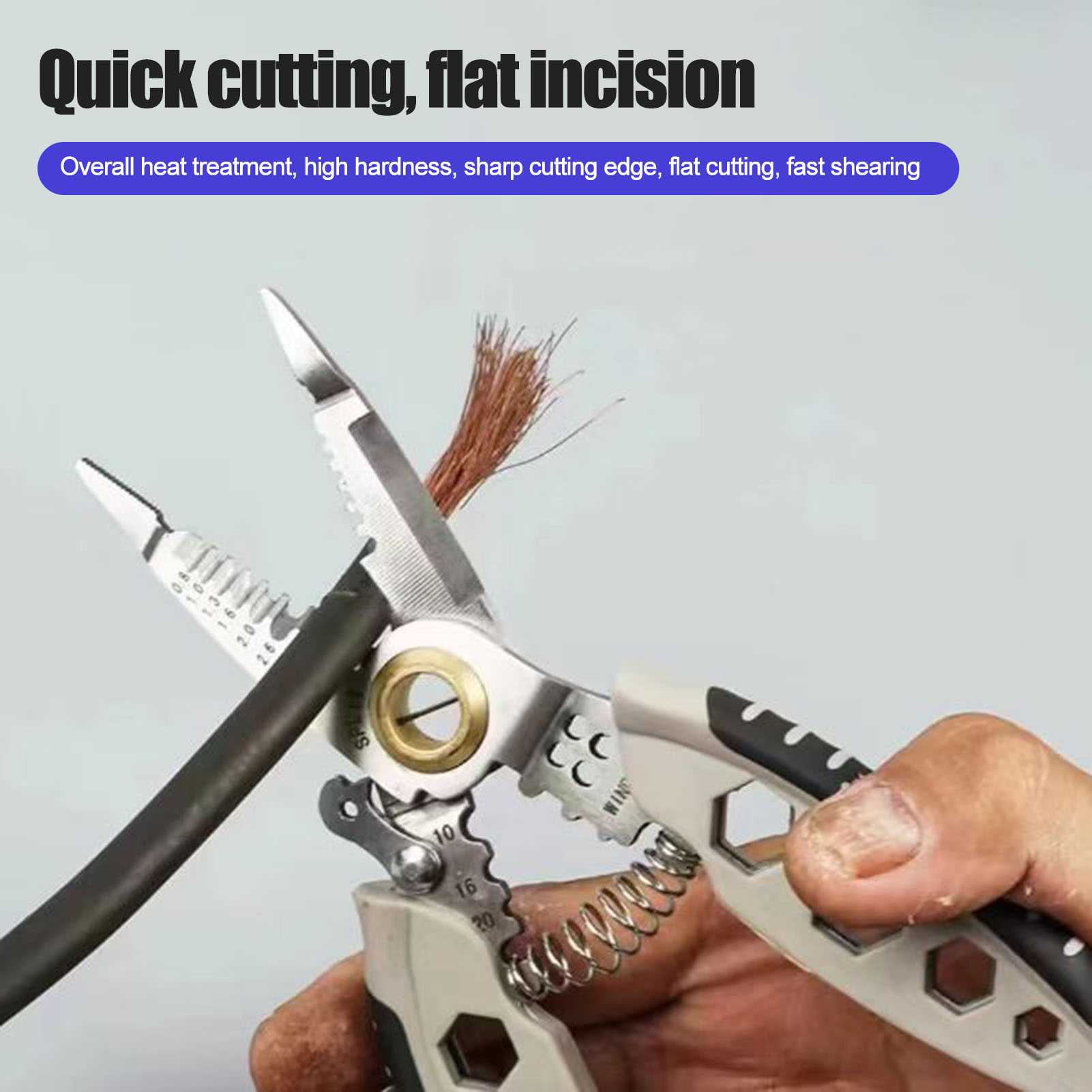 Premium Wire Stripping Pliers Professional Multipurpose Wire Stripper Crimping Tool for Cutting and Stripping