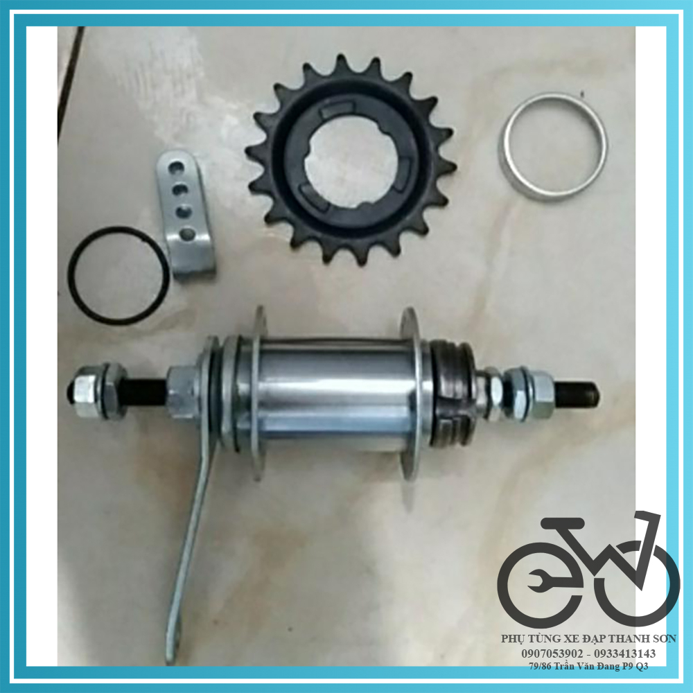Đùm Sau Xe Đạp FIXED GEAR Single (Moay Ơ)  32/36 lỗ CAO CẤP