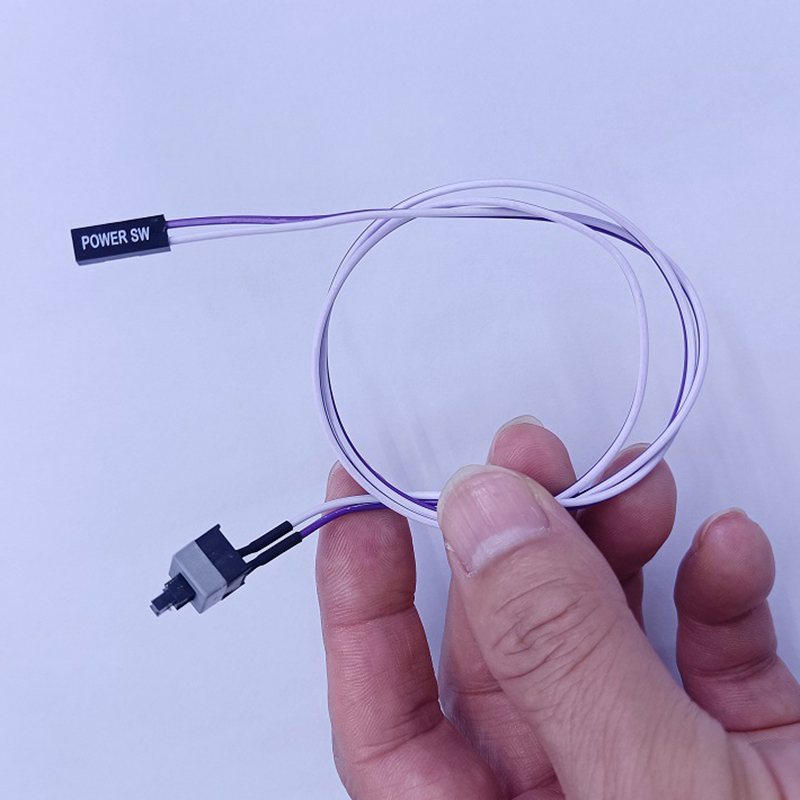 Computer Power Reset Switch Cable Supply PC Motherboard Cable And Button Switch Replace Broken Power Switch Cable. 