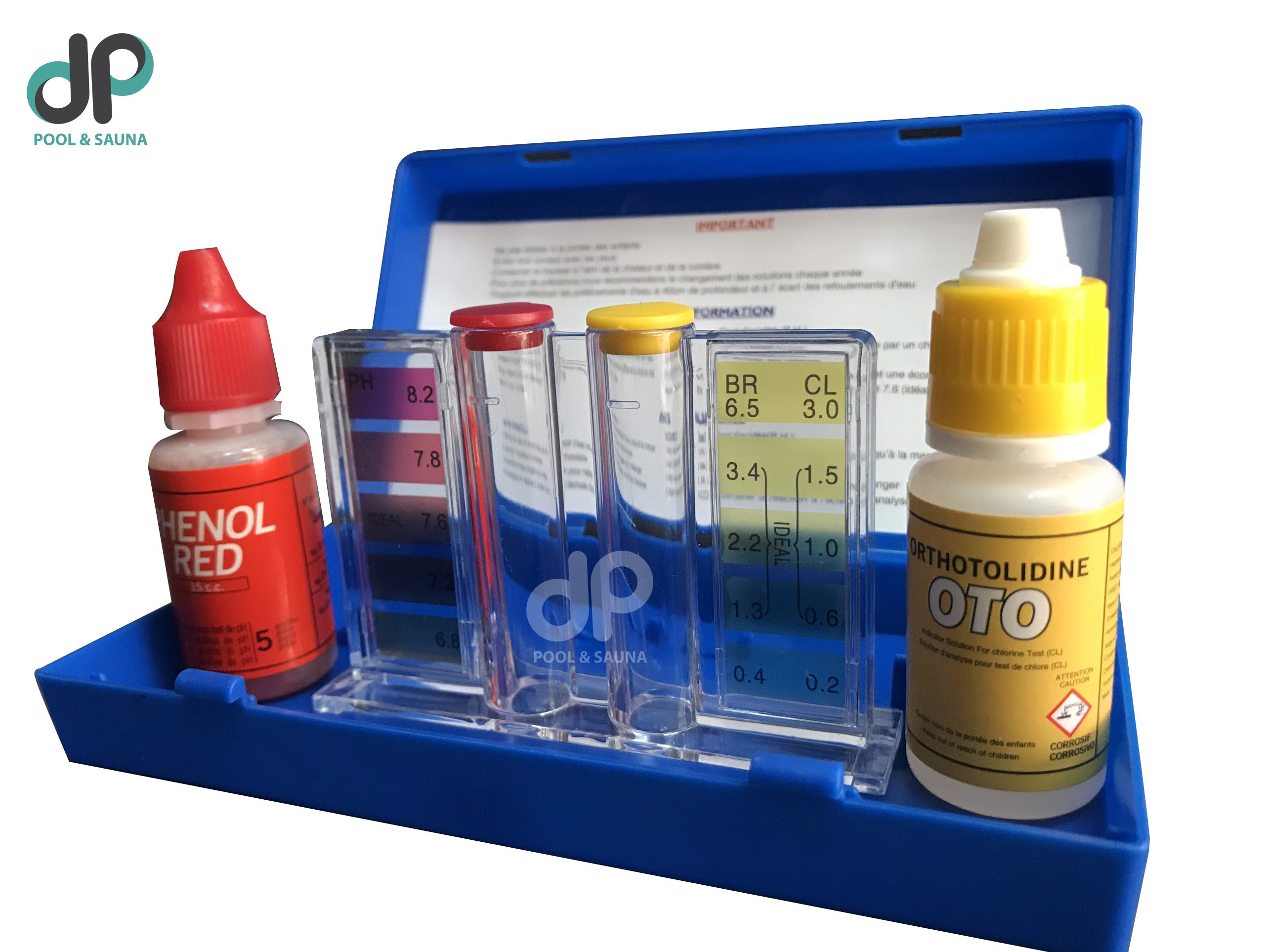 BỘ ĐO PH VÀ CLO CHO HỒ BƠI || Basic Test Kit Trousse D'analyse (15ml)