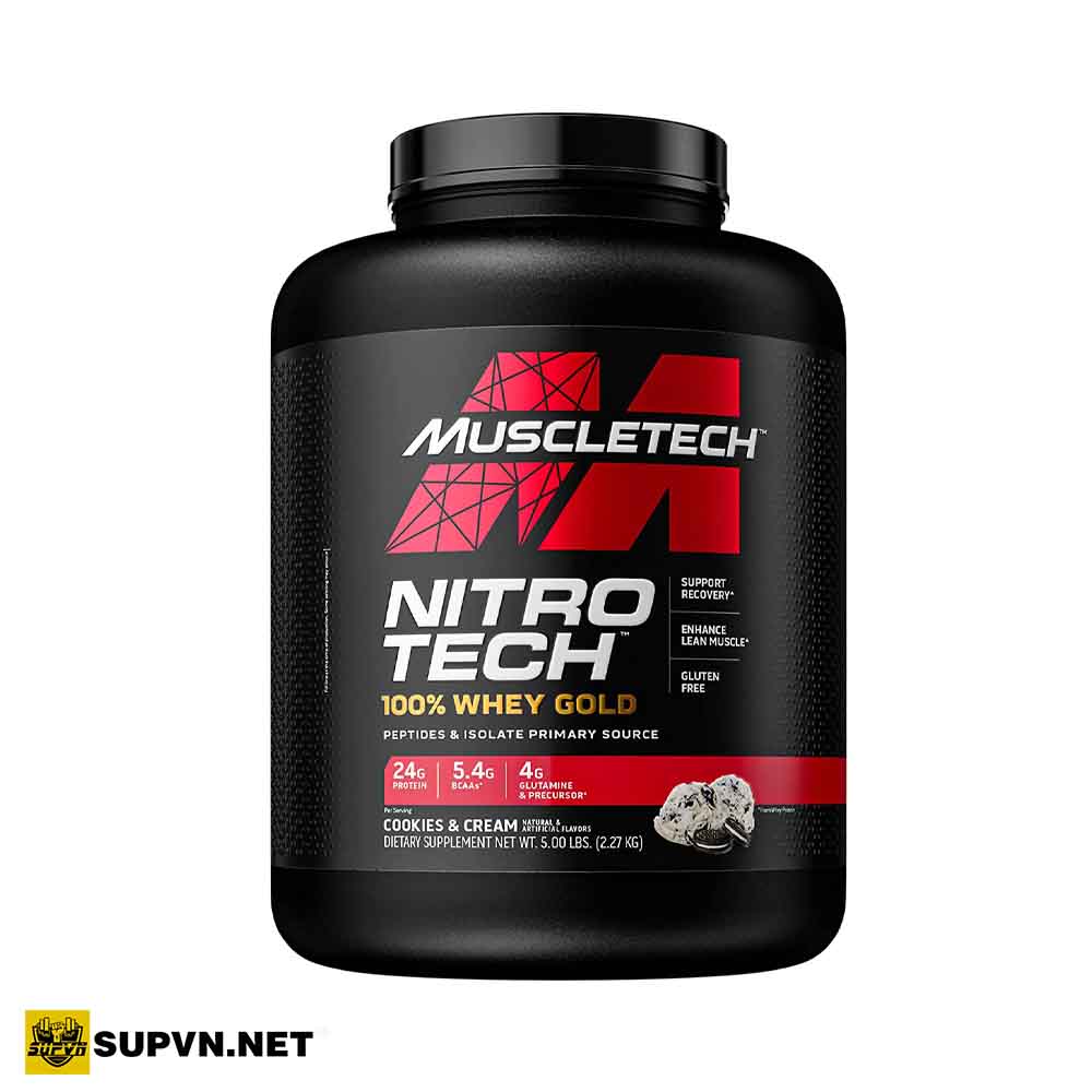 Nitro Tech 100% Whey Gold 5.5 Lbs - Sữa tăng cơ Muscletech nitrotech whey gold