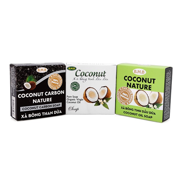 Combo 3 xà bông tinh dầu dừa b.m.b