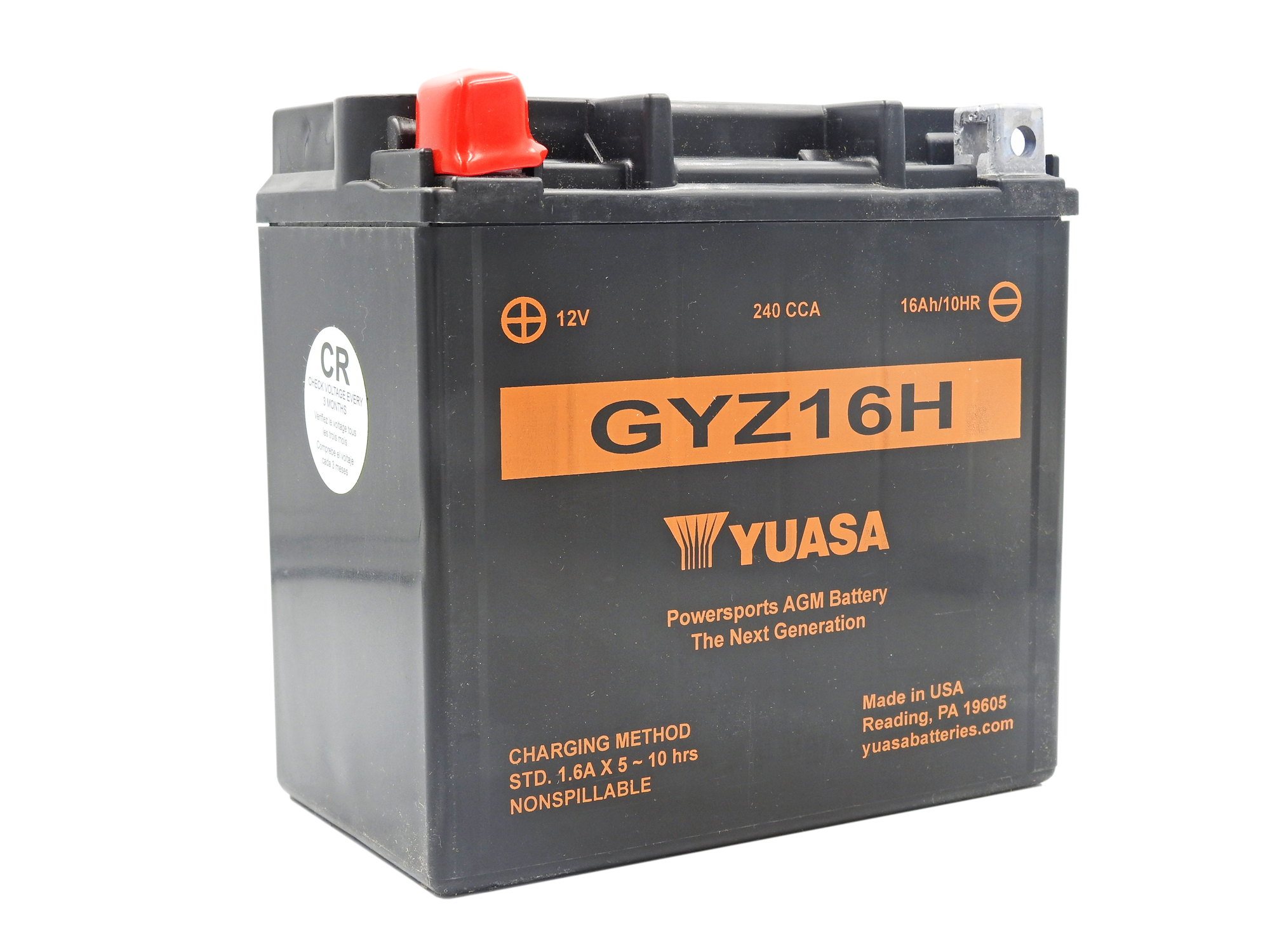 Yuasa GYZ16H (Reverse Polarity) Maintenance Free (Fully Sealed