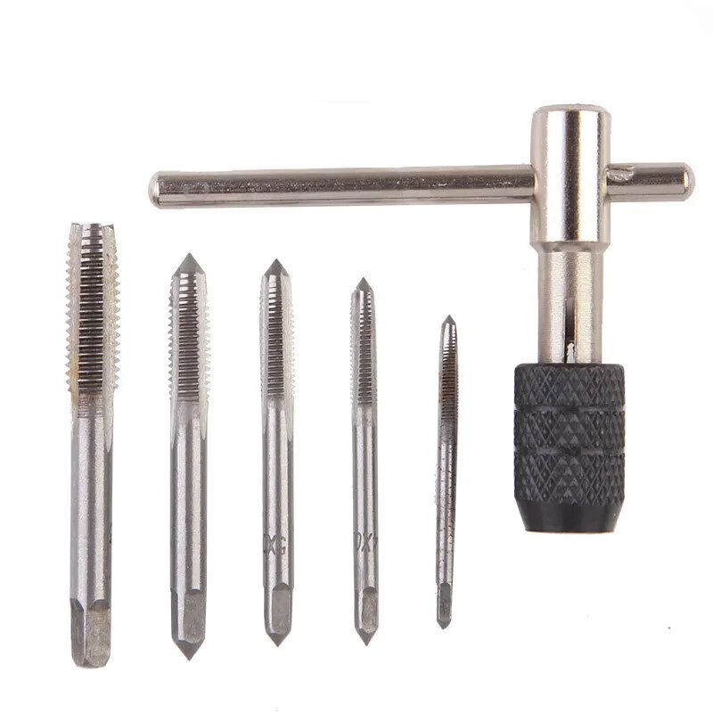 [p1p1589] T-handle Reversible Single Tap Wrench Tapping Threading Tool M3-M8 Screwdriver Tap Holder Hand Tool