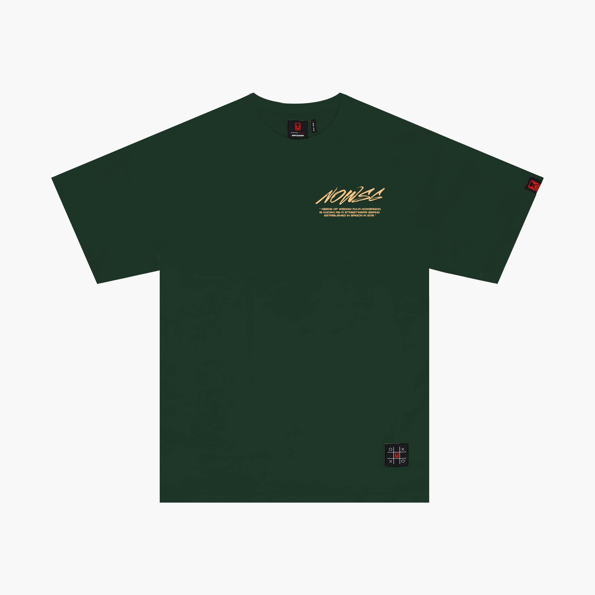 Áo thun NEEDS OF WISDOM Nowsaigon Brush Tee - Green
