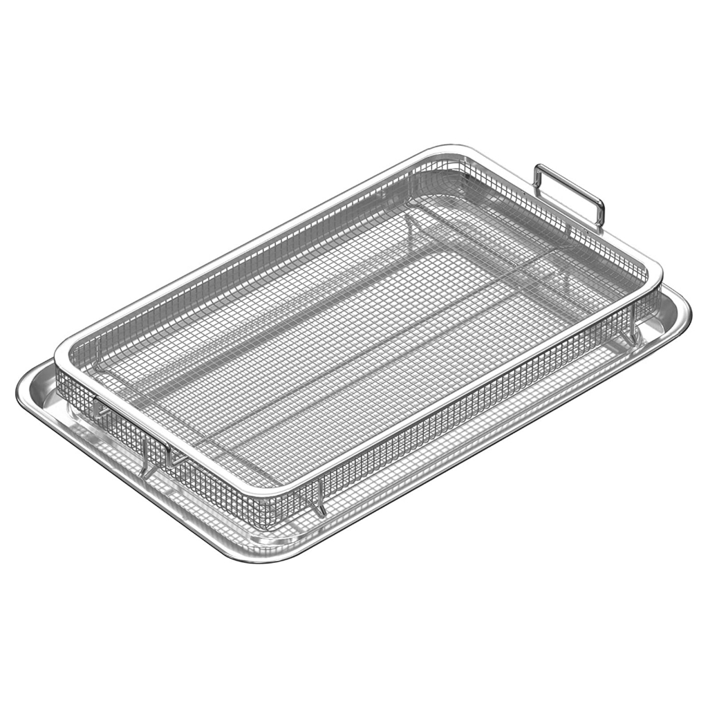 Stackable Racks Stainless Steel Air Fryer Basket Tray Dehydrator Rack Multi-Purpose Air Fryer Accessories for Oven Bacon
