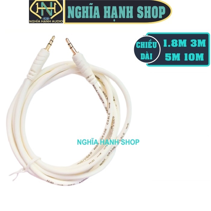 Dây Cáp loa 2 đầu Jack 3.5 dài 1.8M 3M 5M 10M (Dây loa 2 đầu 3.5)