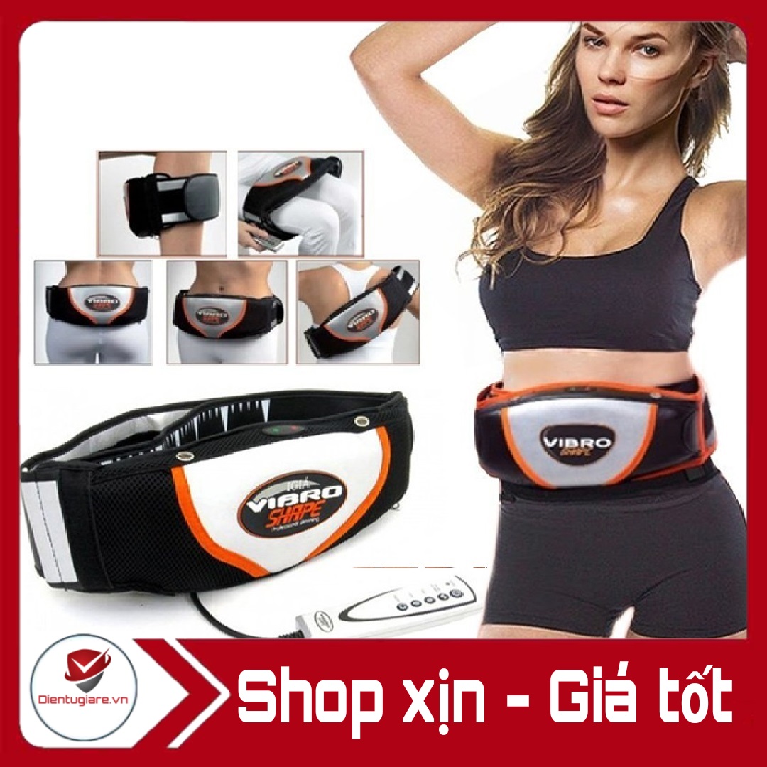 Máy massage Bụng Vibro Shape, đai massage tập bụng giảm mỡ bụng
