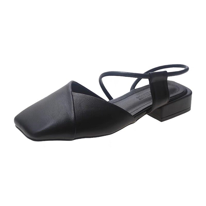 Giày sandal mũi nhọn quay đan kiểu mới