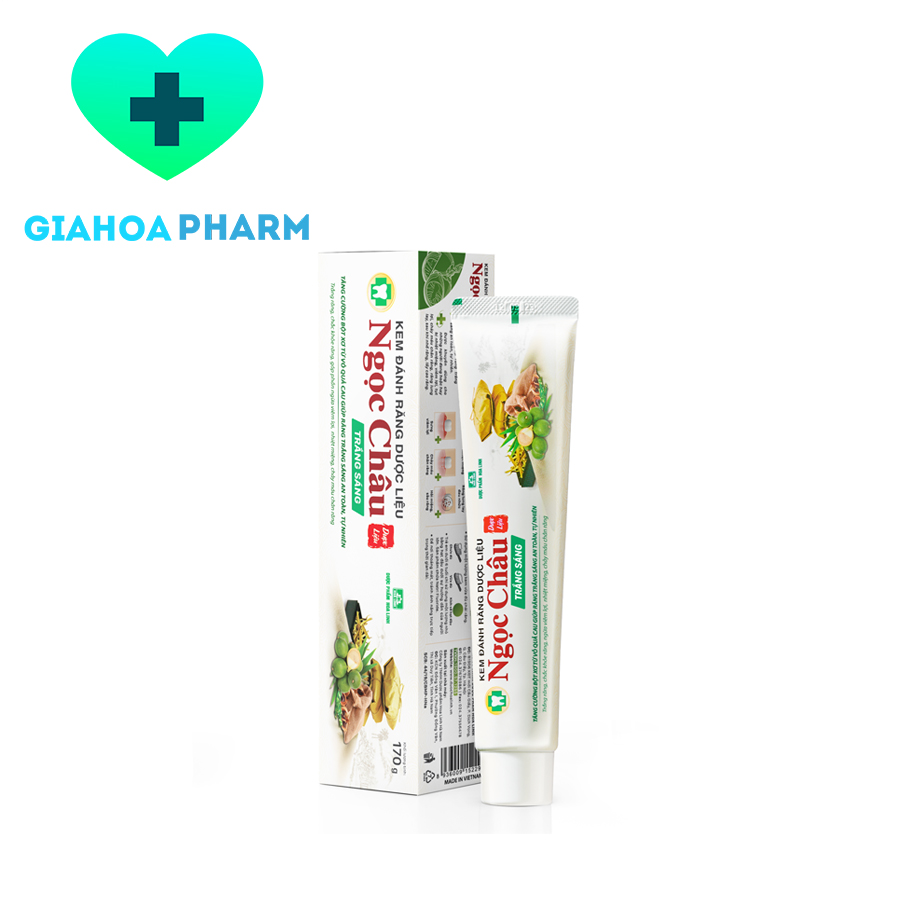 Kem đánh răng Dược liệu Ngọc Châu Trắng Sáng