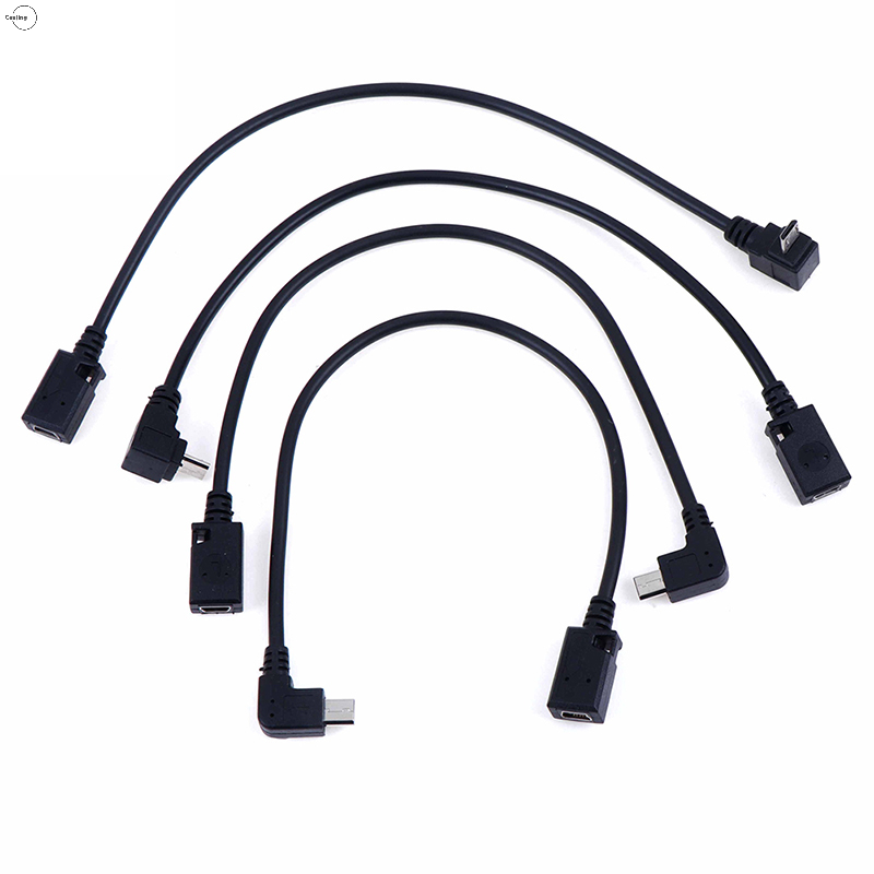 Cjing 90 độ Micro USB nam để Mini USB Nữ adapter chuyển đổi cáp