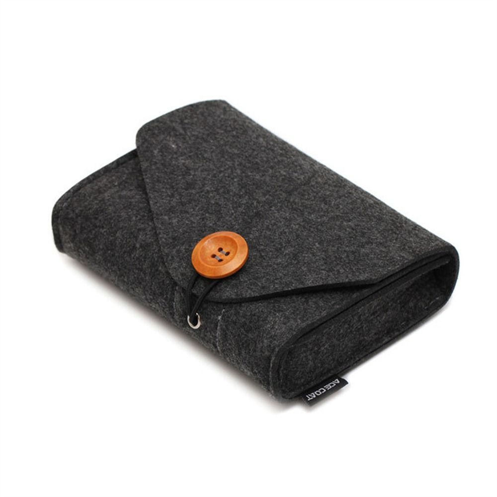 NPIQL Multifunction Travel USB Cable Earphone Coin Package Mouse Pouch Felt Storage Bag Data Cable Case Chargers Storage Bags Organizer Bag