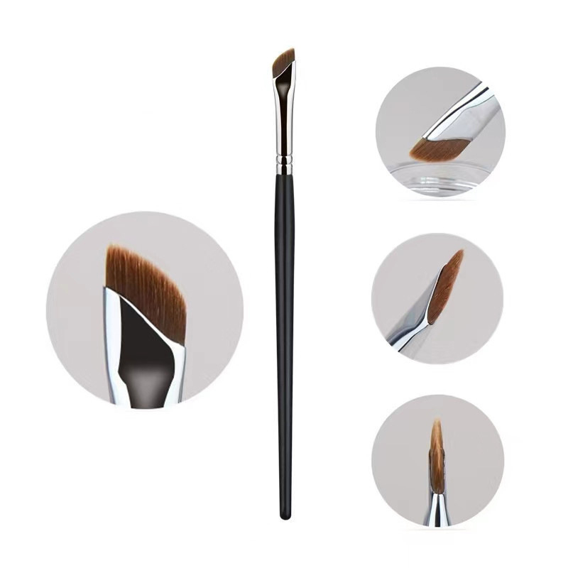 1Pc Eyeliner Brush Knife Edge Makeup Brush Liquid Eyeliner Brush Ultra Thin Fine Oblique Angle Flat Head Eyebrow Brush Fullhouse. 