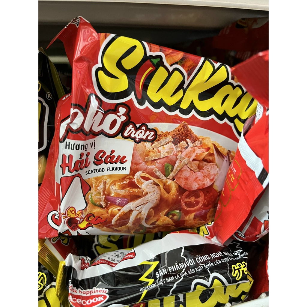 Mì SiuKay Acecook 3vị (Hải Sản ,Bò ,Gà cay Phô Mai) ( NT )