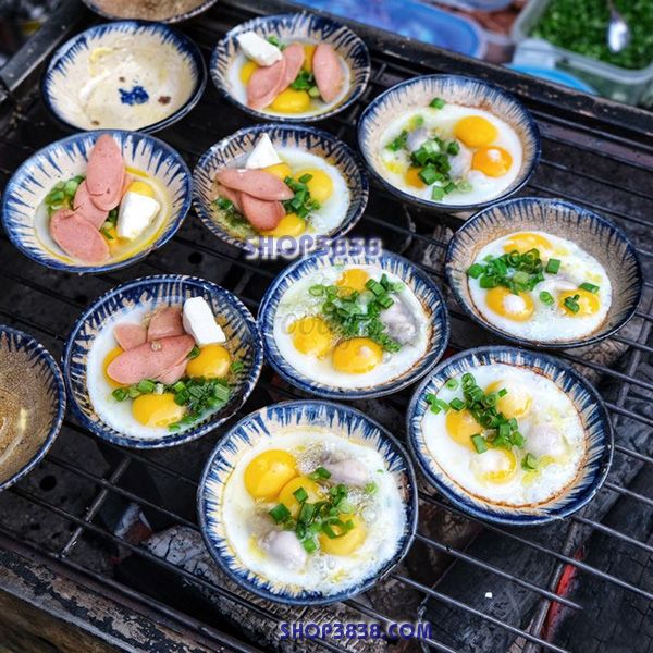 Combo 20 Chén Sứ Sành Làm Hàu Nướng,Bánh Bèo, Bánh Trứng Cút Nướng