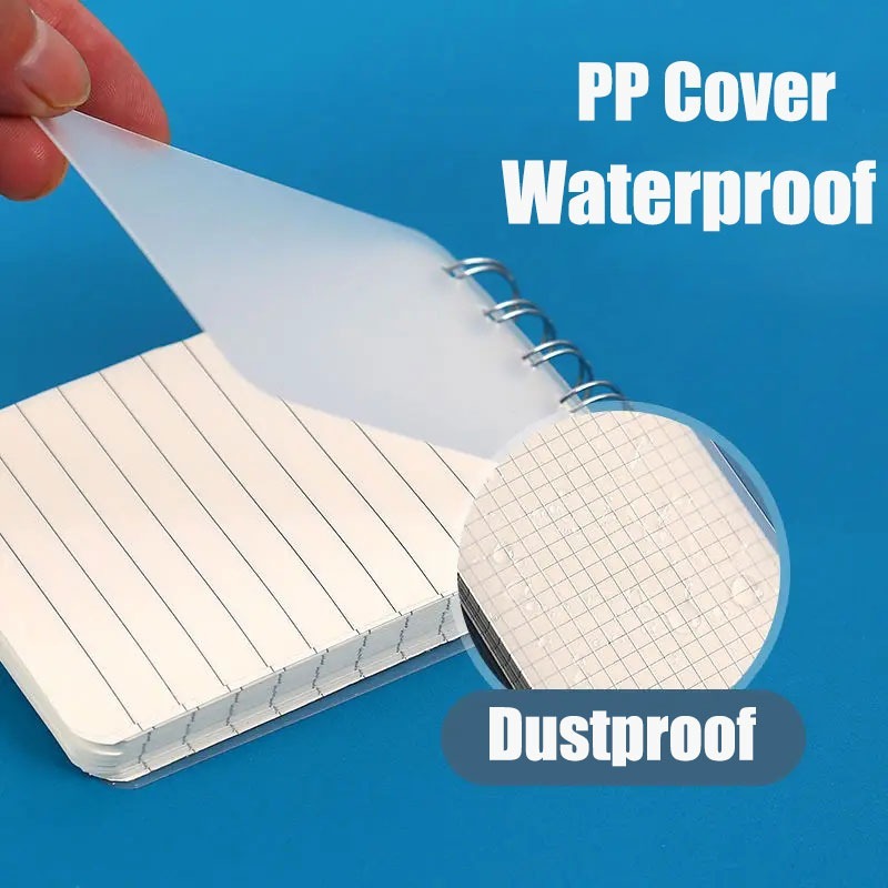 80 trang Túi mini A7 Nhật ký di động trống lưới sổ tay lò xo pageable từ viết cuốn sách văn phòng nhà cửa Phụ kiện trường học