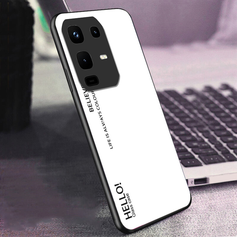 For infinix Note 50X 50S case Gradient Mirror Tempered Glass Protector Hard for infinix Note 50S 50X Plus Back cover Phone cases. 