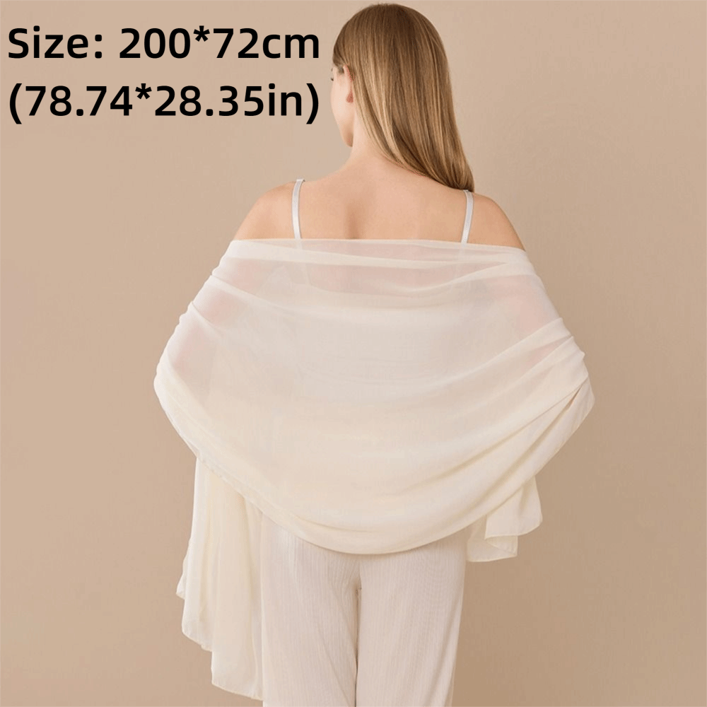 Elegant%20Chiffon%20Chiffon%20Shawl%20Long%20Lightweight%20Fabric%20Wedding%20Party%20Shawl%20Bridesmaid%20Shawl%20Bridal%20Party%20-%20Image%202