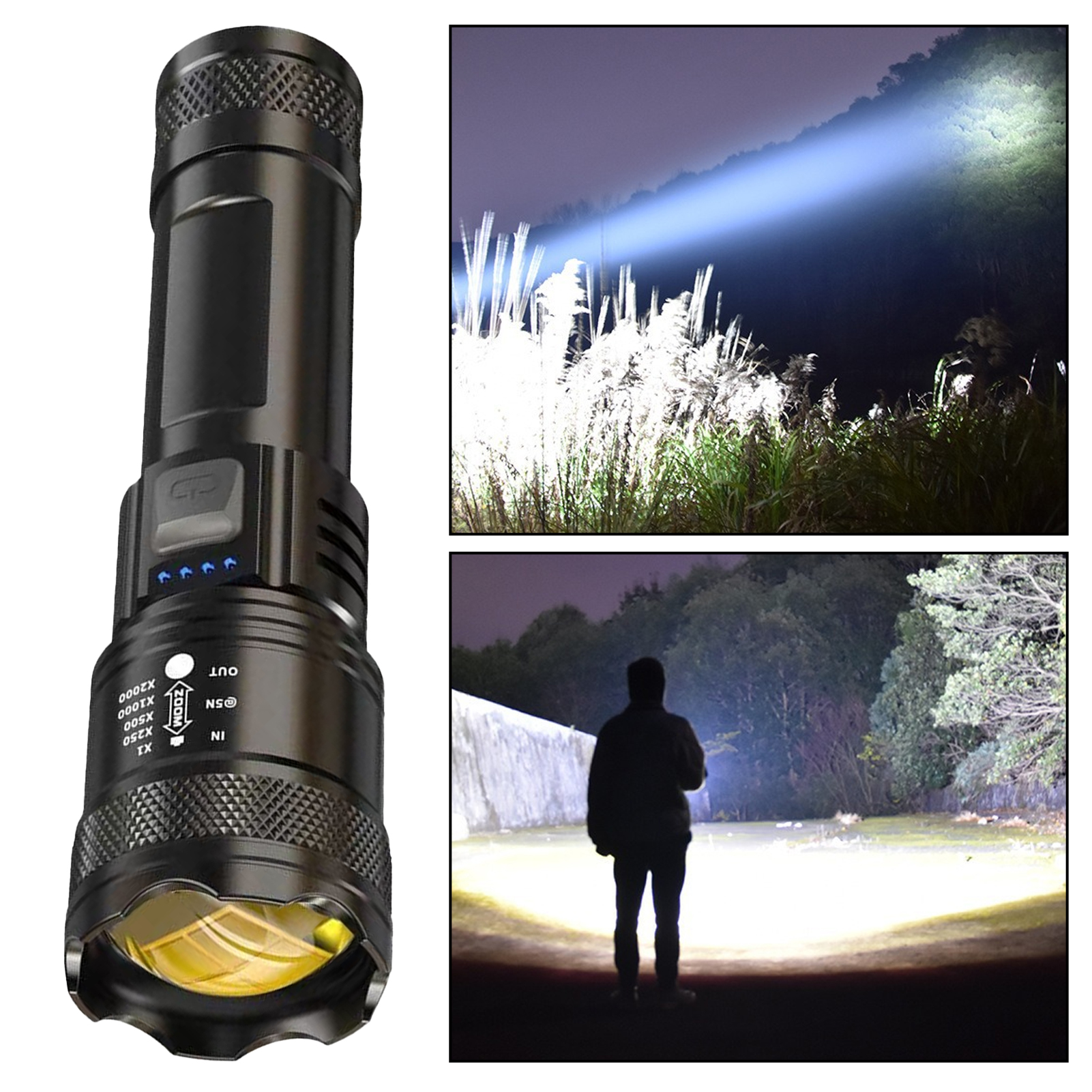Rechargeable Flashlight Mini Torch Light Ultra Bright Rechargeable Led Torch with Tail Light Waterproof Flashlight for Outdoor Adventures Compact and Portable