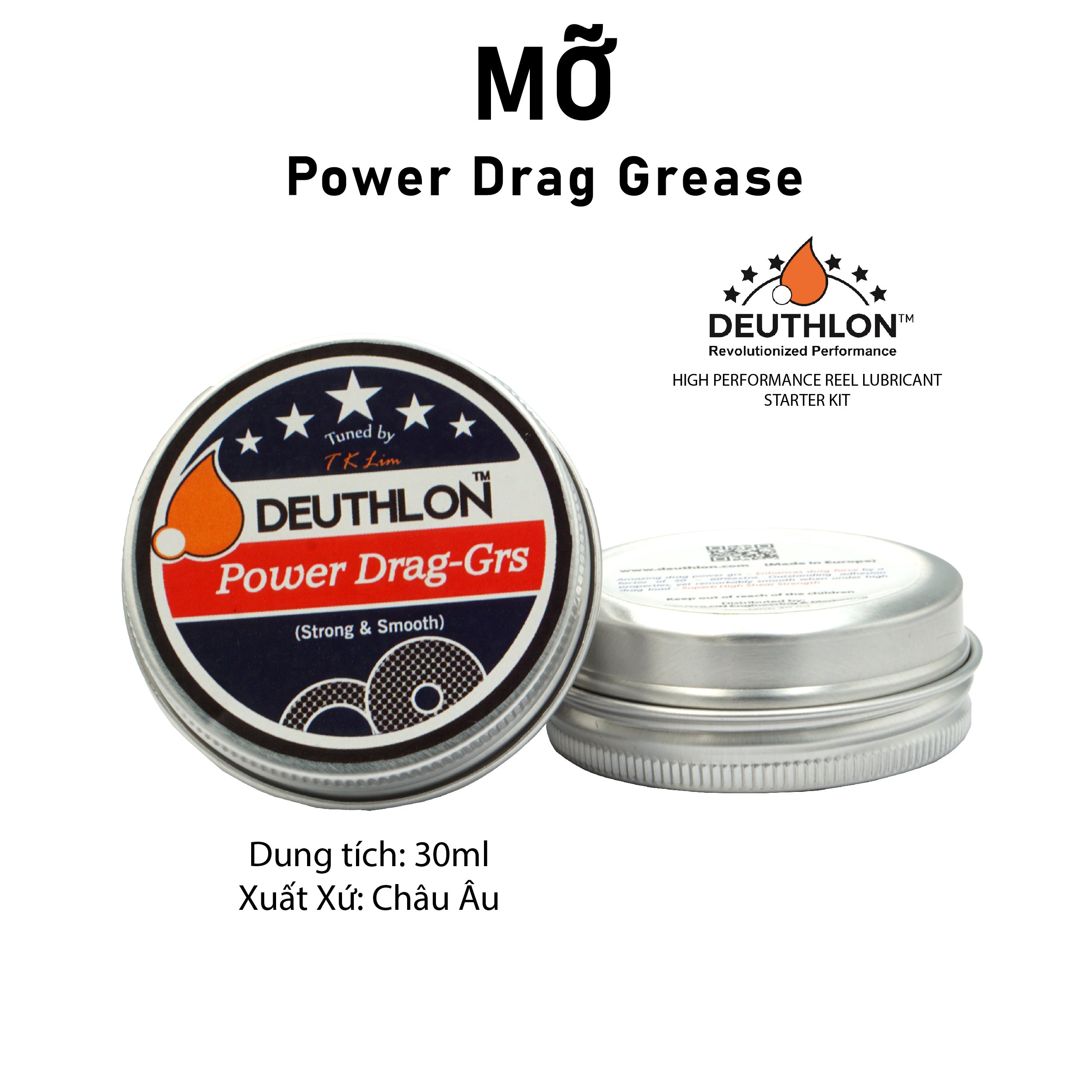 Mỡ Bảo Trì Máy Câu Deuthlon Power Drag Grease / Dầu mỡ vệ sinh máy câu Deuthlon