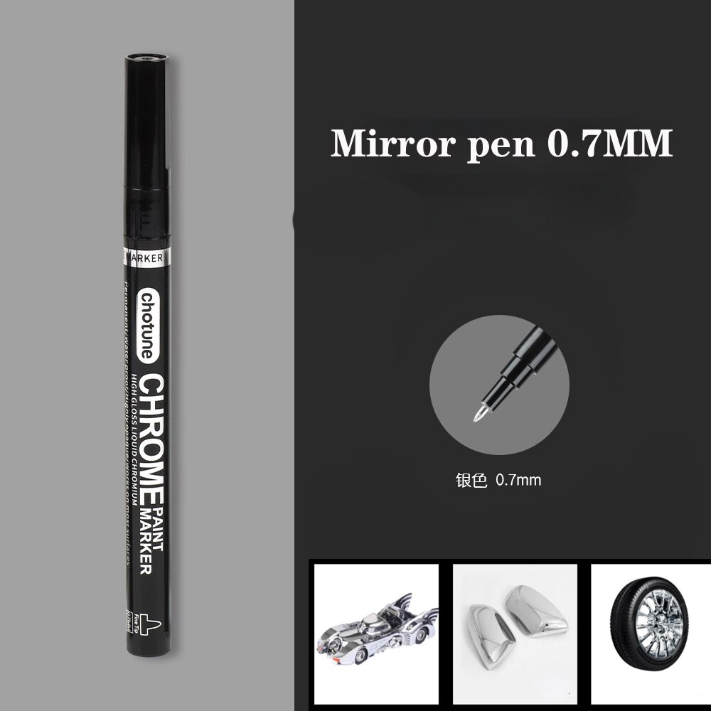 3pcs White Marker Pen Paint Oily Waterproof Tire Painting Graffiti