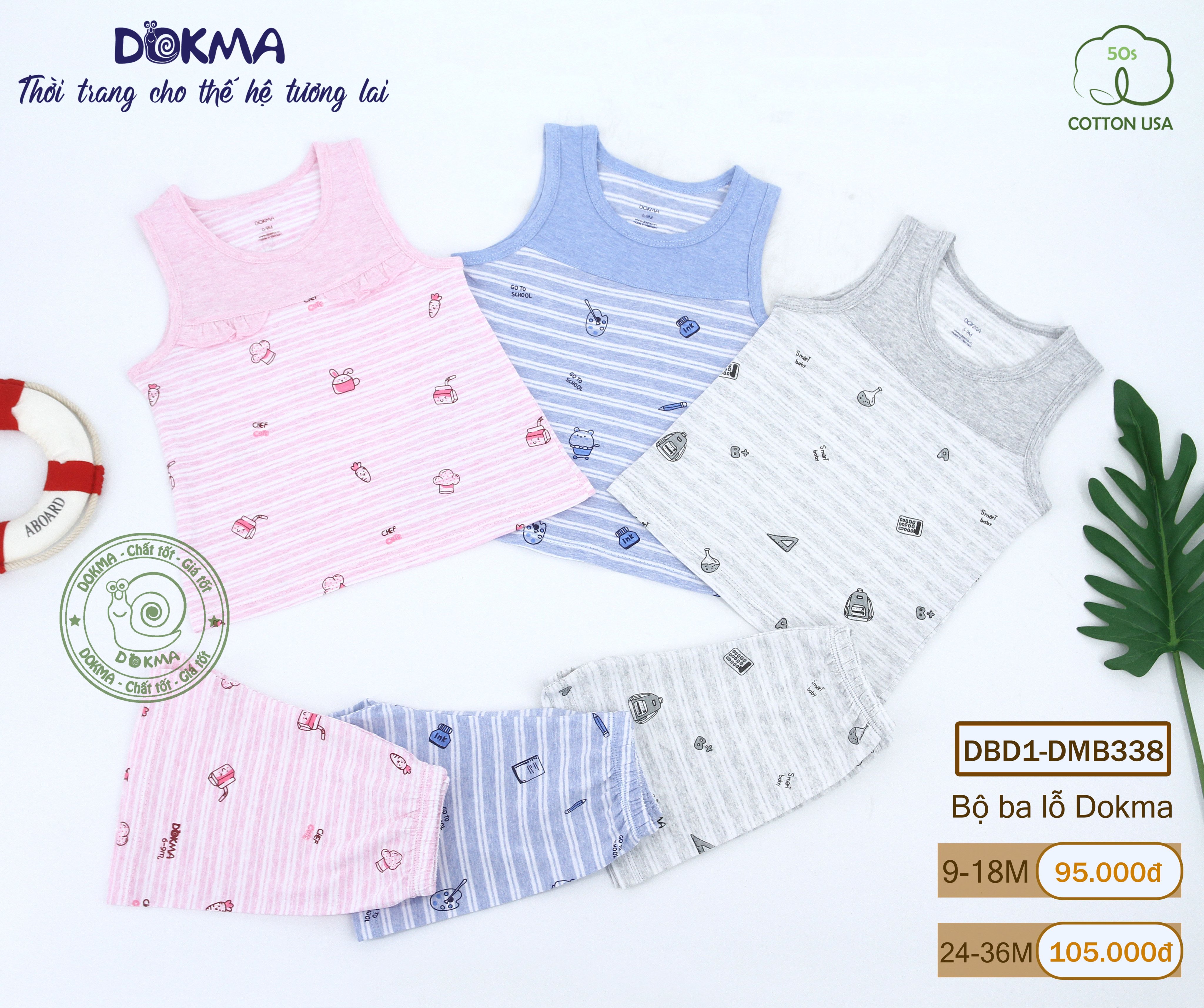 Bộ ba lỗ DB436 Dokma