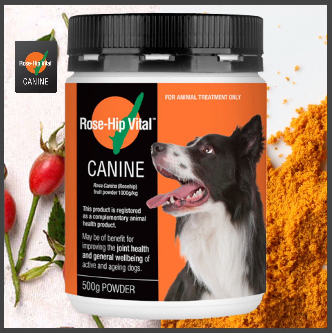 canine rosehip powder