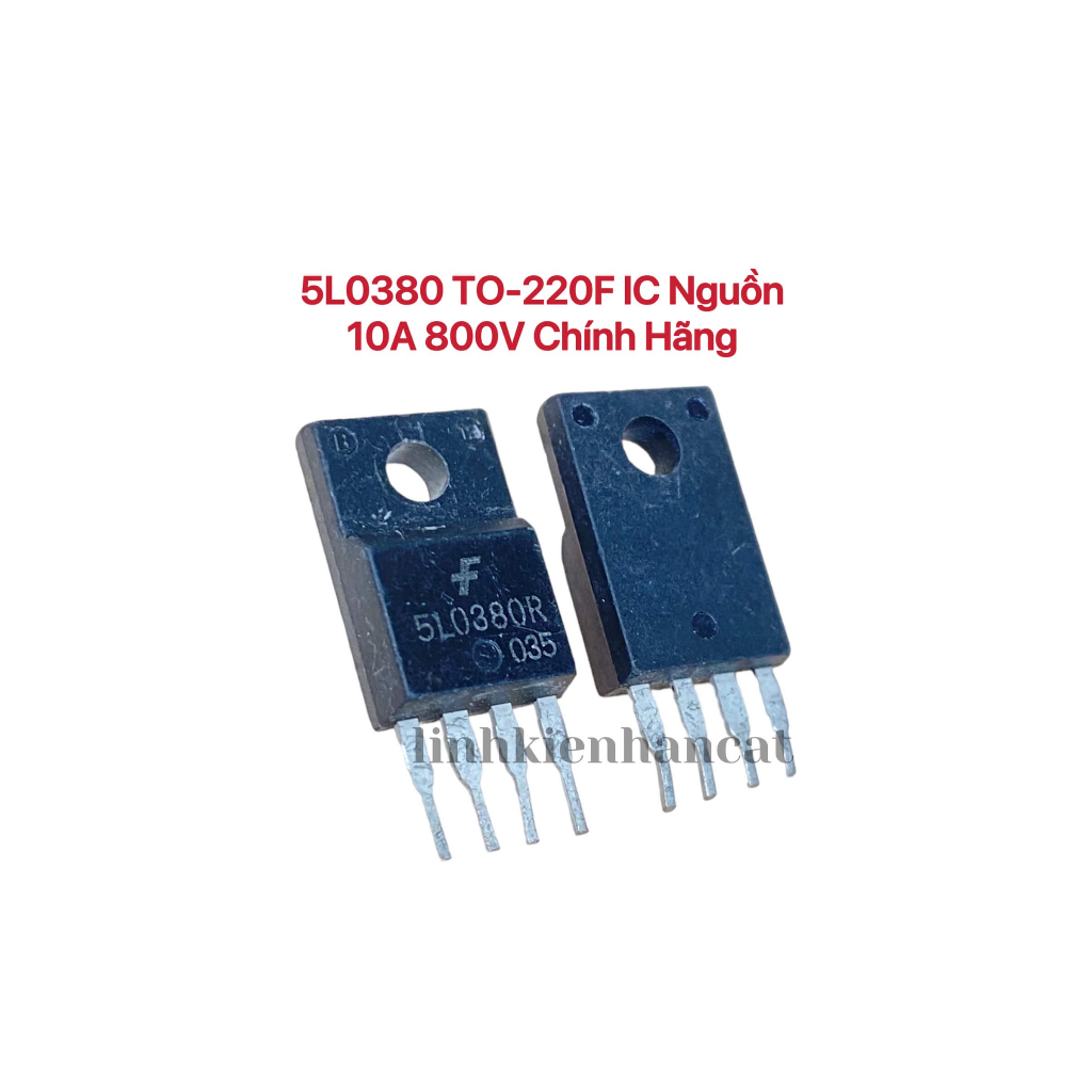 5l0380 to-220f ic nguồn 10a 800v chính hãng tháo máy