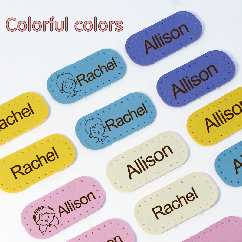 Custom Cloth Name Sticker Personalized On Waterproof Heat Transfer Pvc Label Children School Washable Tag. 