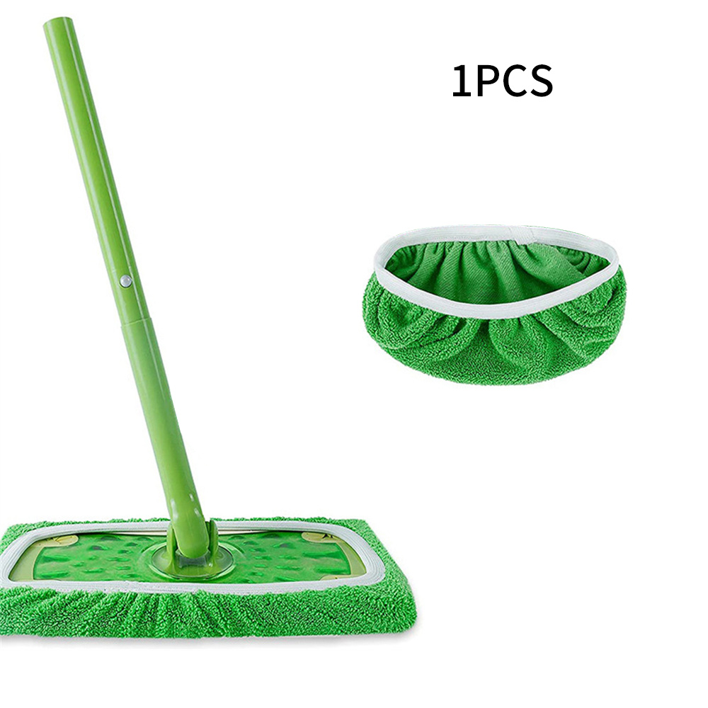 Flat Mop Cloth Microfiber Floor Mop Replacement for Swiffer Sweeper Machine Large Flat Mop Cloth Washable Easy to Replace Wet/Dry