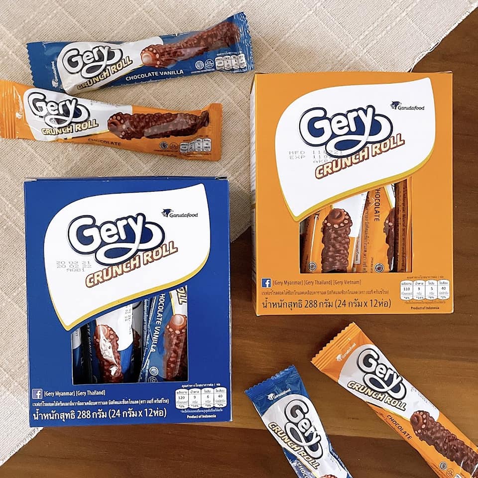 [GDN] Bánh Cuộn Gery Ngũ Cốc Phủ Socola 276G