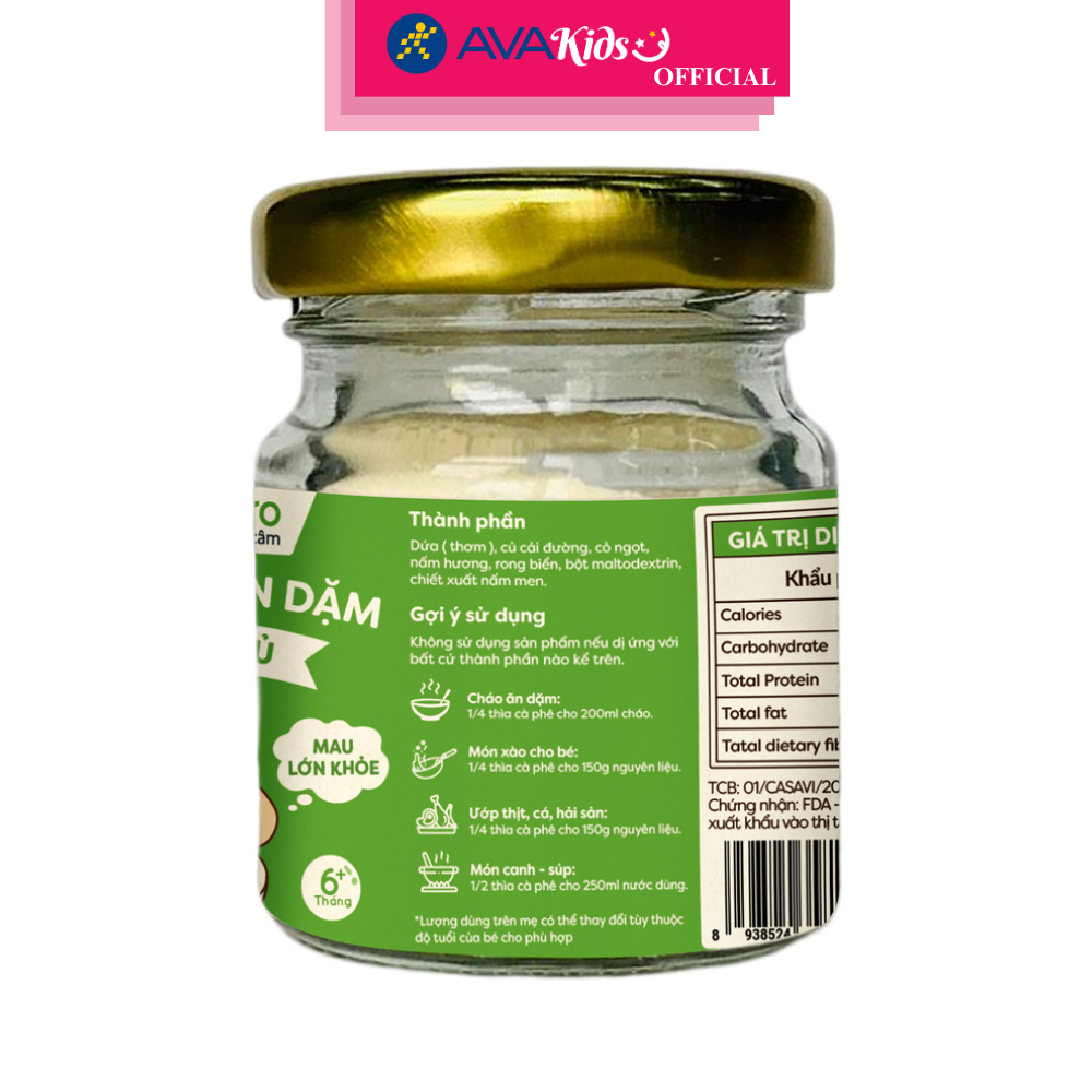 Hạt nêm Anpaso rau củ hũ 60g