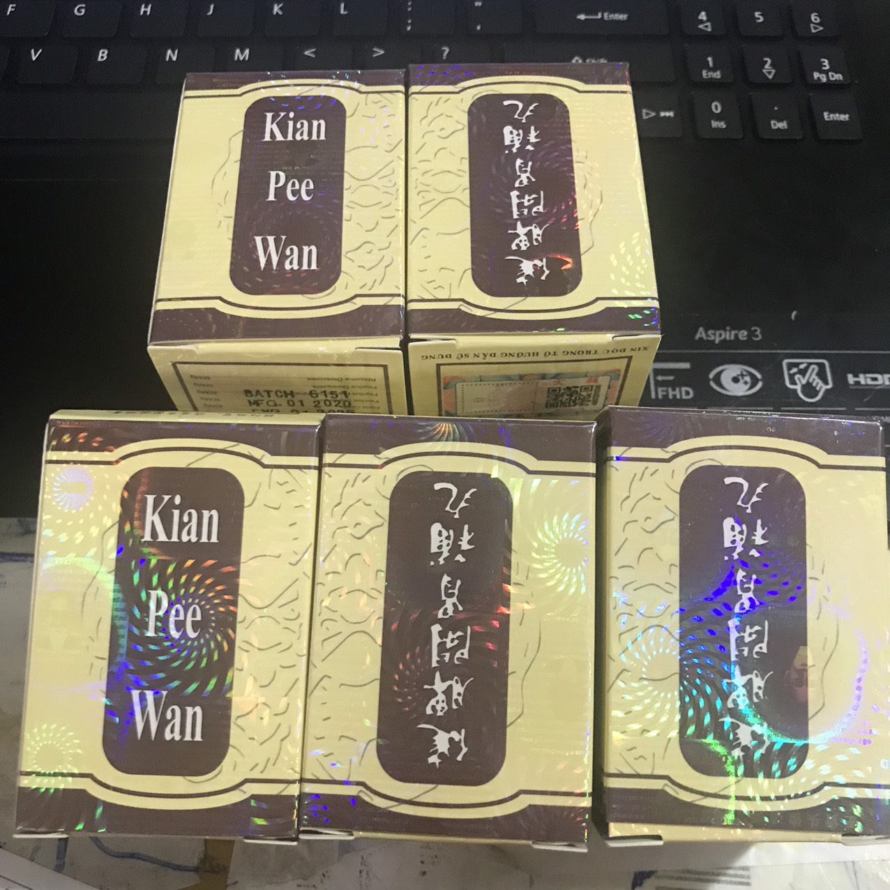 Combo 5 hộp tăng cân kian pee wan_kiện tỳ khai vị bổ hoàn